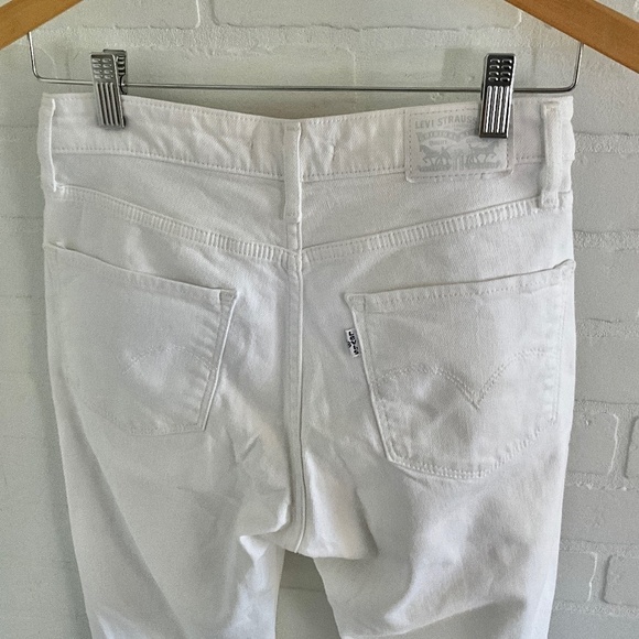 Levi’s 721 Denim Jeans High waisted White Sculpt Skinny size 27 - Picture 6 of 16